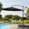 3M Black Sun Parasol Hanging Banana Umbrella Parasols Living and Home 